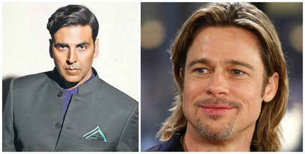 Akshay Kumar_.Brad Pitt